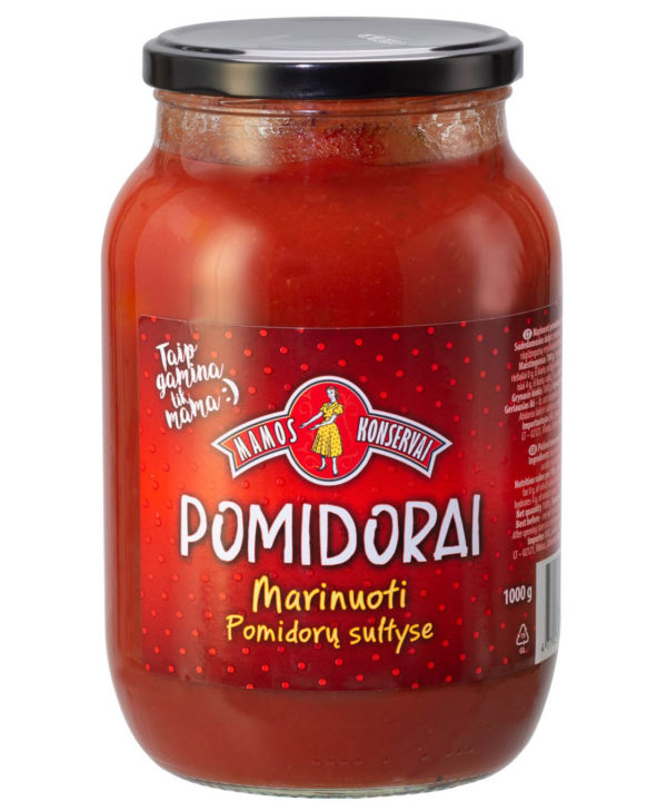 Marinuoti pomidorai MAMOS KONSERVAI sultyse, 1 kg