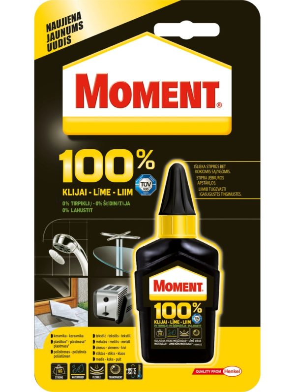 Universalūs klijai MOMENT 100%, 50 g