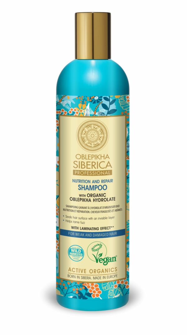 Šampūnas silpniems ir pažeistiems plaukams NATURA SIBERICA Oblepikha Professional, 400 ml