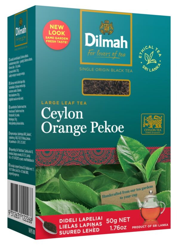 Juodoji biri arbata DILMAH COP Leaf, 50 g