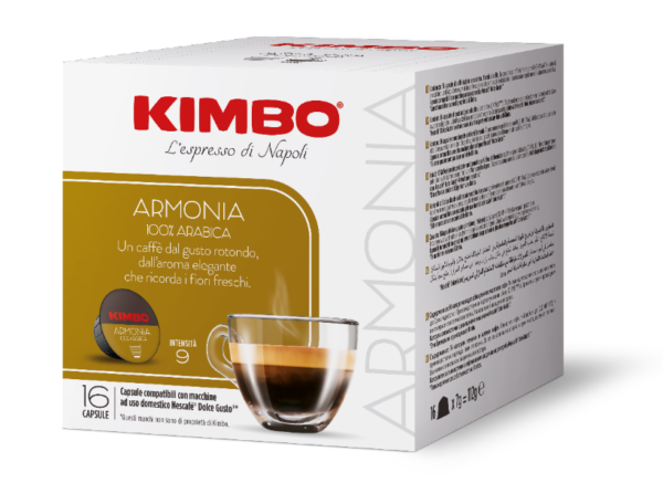 Kavos kapsulės KIMBO Espresso Armonia-Nescafe Dolce Gusto, 16 vnt