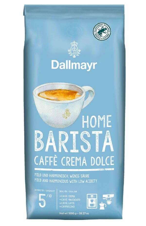 Kavos pupelės Dallmayr HOME BARISTA Caffé Crema Dolce, 1 kg
