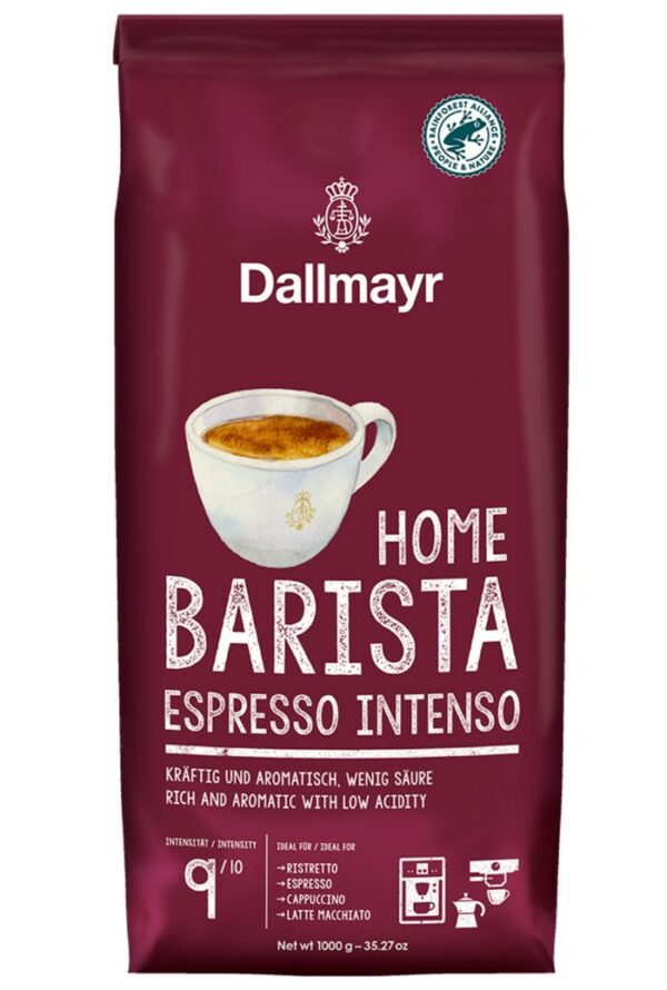 Kavos pupelės Dallmayr HOME BARISTA Espresso Intenso, 1 kg