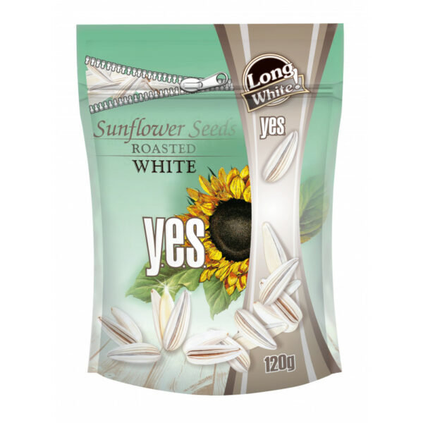 Baltos skrudintos saulėgrąžos YES, 120 g