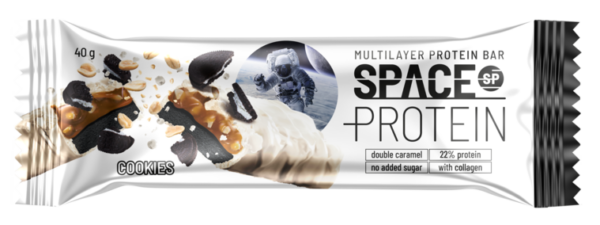 Sausainių skonio proteino batonėlis SPACE PROTEIN, 40 g