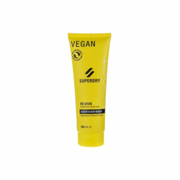 Plaukų šampūnas ir kūno prausiklis SUPERDRY Vive, 250 ml