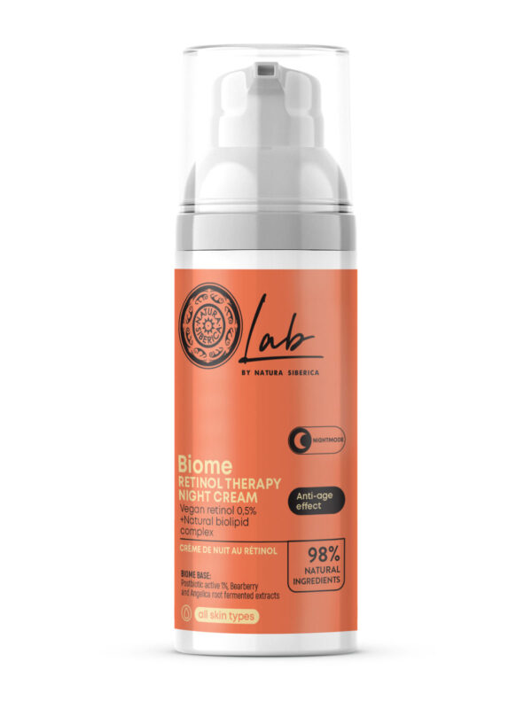 Kremas veidui naktinis su retinoliu NATURA SIBERICA Biome, 50 ml