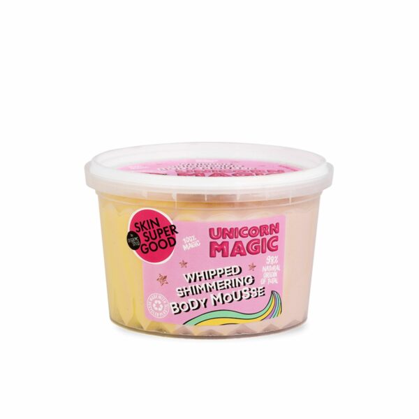 Kūno kremas-musas SKIN SUPER GOOD Vienaragio magija BE UNICORNIOUS, 250ml