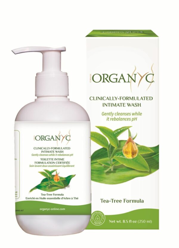 Intymios higienos prausiklis su arbatmedžiu ORGANYC, 250 ml