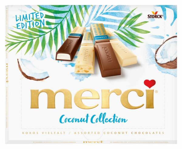 Saldainiai MERCI Coconut Collection, 250 g
