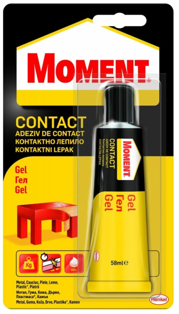 Kontaktiniai geliniai klijai MOMENT Contact Gel, 58 ml