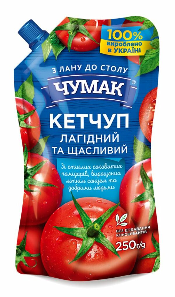 Kečupas švelnusis CHUMAK, 250 g