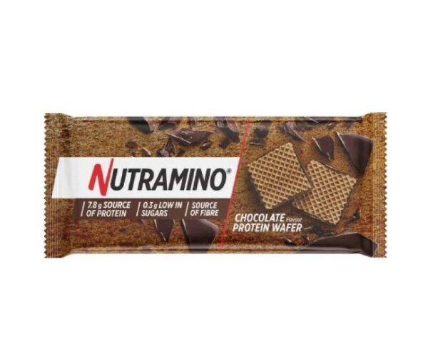 Baltyminiai vafliai NUTRAMINO, šokolado skonio, 39 g