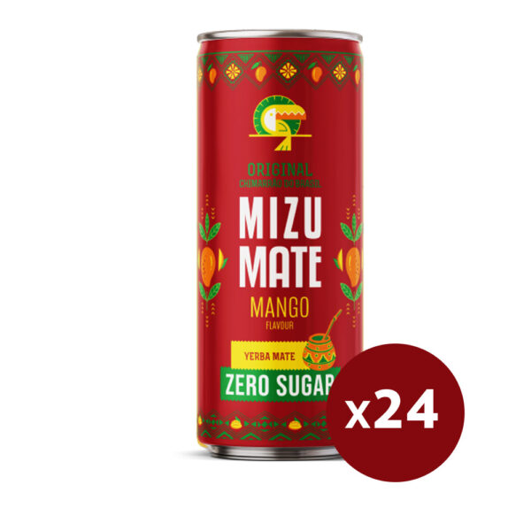 Gėrimas MIZU Mate Mango Zero, 24x330 ml