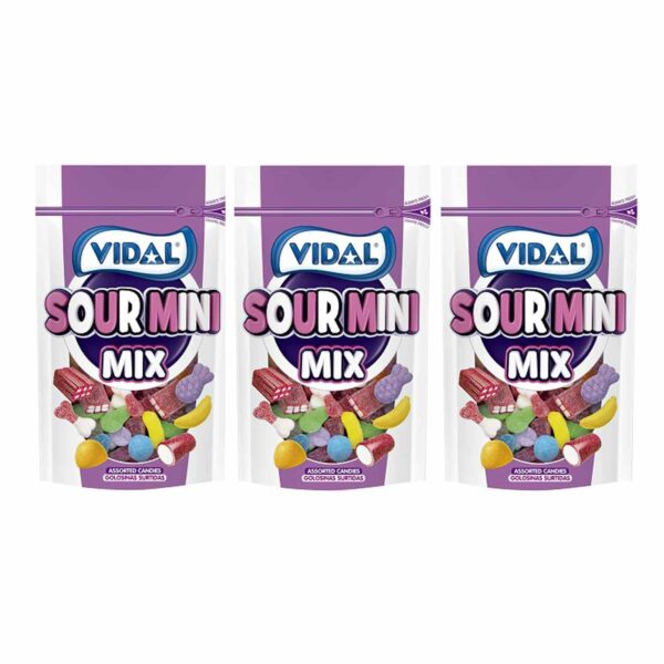 Guminukai VIDAL Doypack Sour Mini Mix, 3x180 g