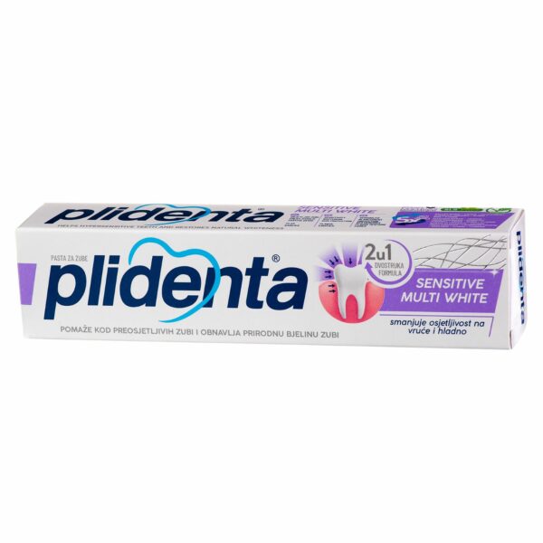 Dantų pasta PLIDENTA Sensitive Multi White, 75 ml