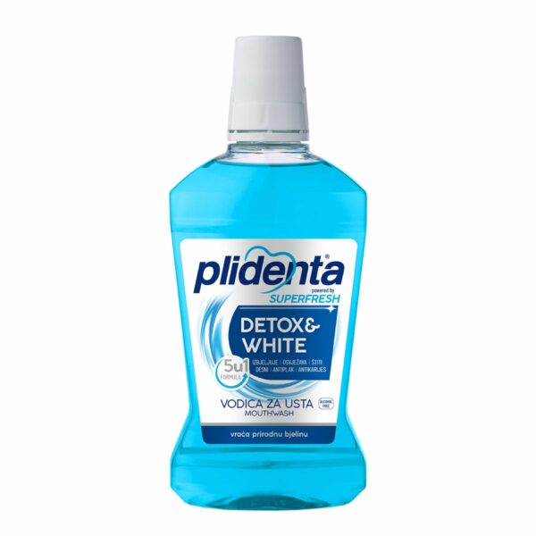 Burnos skalavimo skystis PLIDENTA Detox White, 500 ml