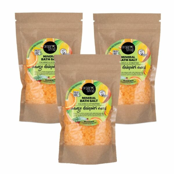 Druska voniai ORGANIC SHOP Mango Daiquiri Mood, 3 x 500 g