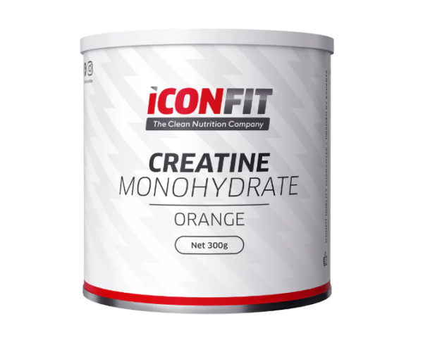 Kreatino monohidratas ICONFIT, apelsinų skonio, 300 g
