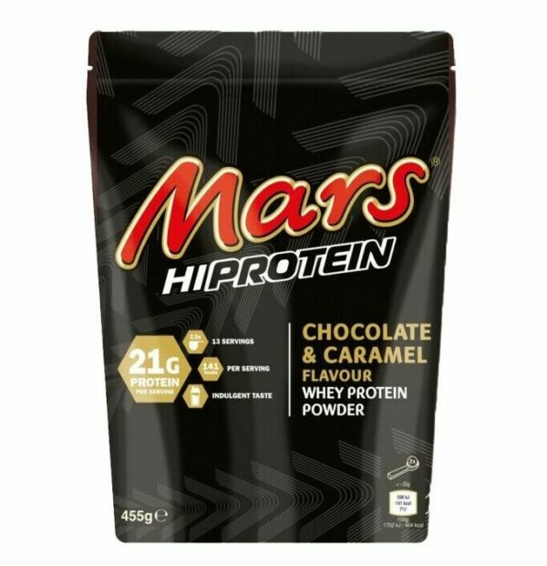 Baltyminiai milteliai MARS Hi Protein Chocolate & Caramel, 455 g