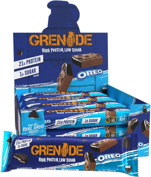Baltyminis batonėlis GRENADE Oreo, 60 g x 12 vnt.