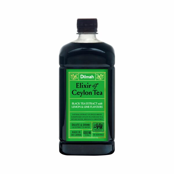 Juodosios Ceilono arbatos koncentratas DILMAH ELIXIR su citrina ir laimu, 1000 ml