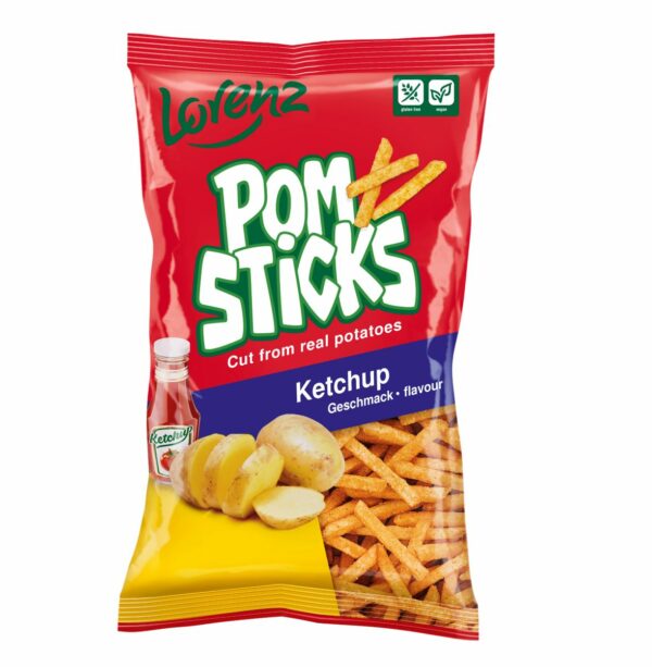 Bulvių lazdelės POMSTICKS Ketchup, 85 g