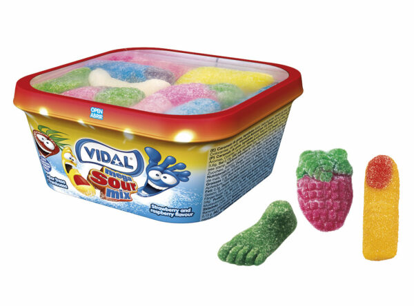 Guminukai VIDAL Tubs Mega Sour Mix, 180 g