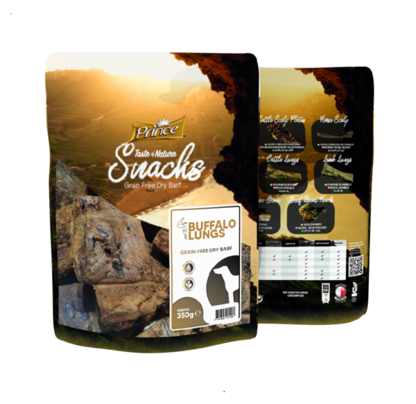 Skanėstas šunims PRINCE Snacks Buivolų plaučiai, 350 g