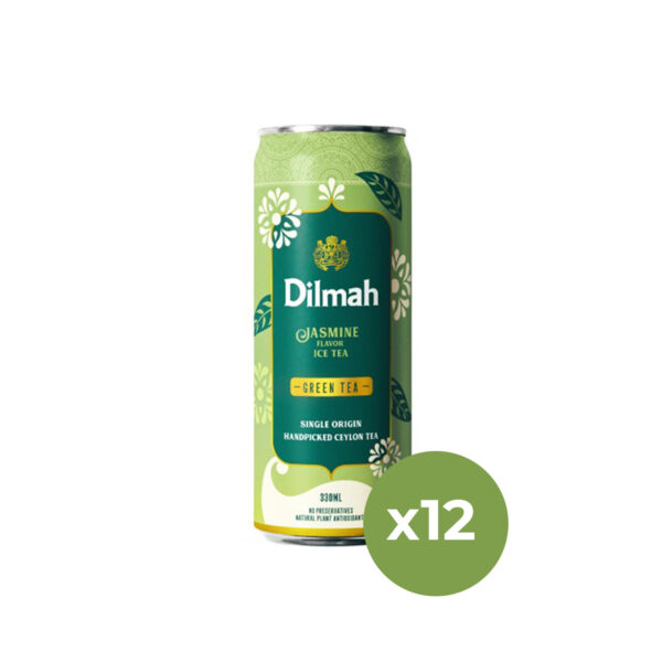 Šaltoji arbata DILMAH Green Ice Tea Jasmine, 12 x 330 ml