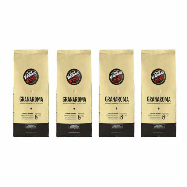 Kavos pupelės CAFFE VERGNANO 1882 Gran Aroma, 4 x 1 kg