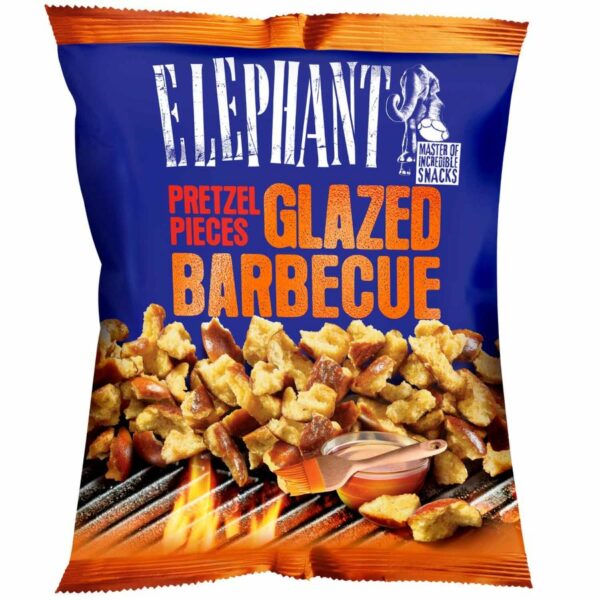 Krekeriai BBQ skonio ELEPHANT pieces Glazed Barbecue, 125g