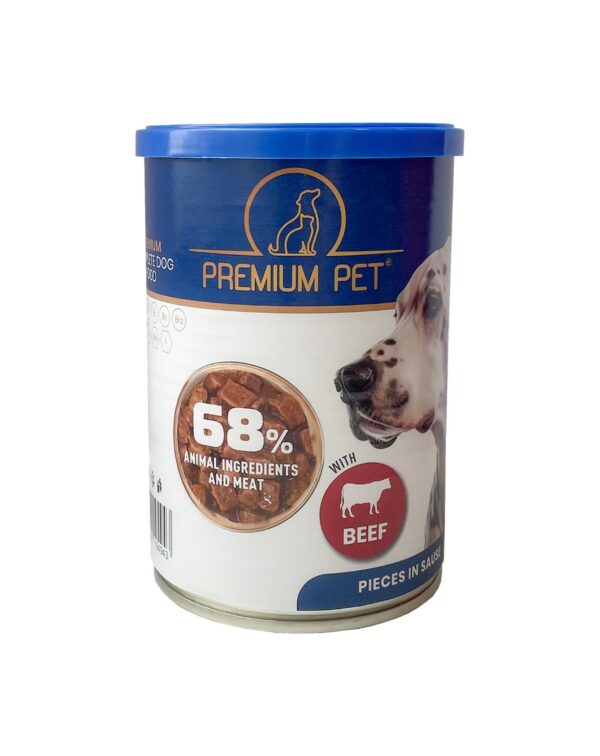 Jautienos gabaliukai padaže PREMIUM PET, 415 g