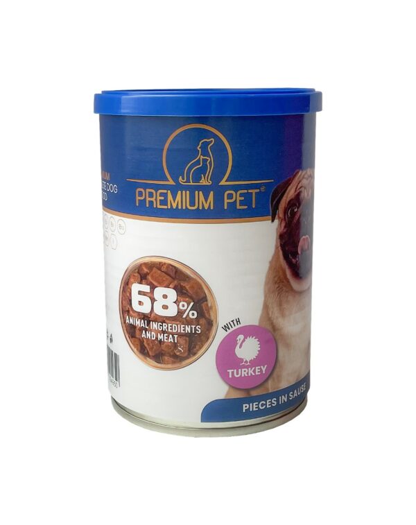 Kalakutienos gabaliukai padaže PREMIUM PET, 415 g