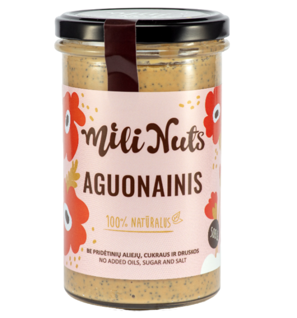 Anakardžių riešutų kremas Aguonainis Mili Nuts, 500 g