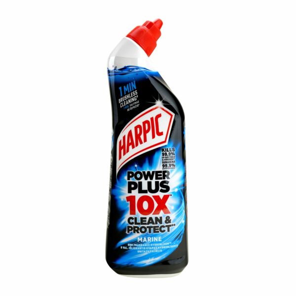 Dezinfekcinis unitazų valiklis Harpic Power Plus Clean & Protect Marine, 750 ml