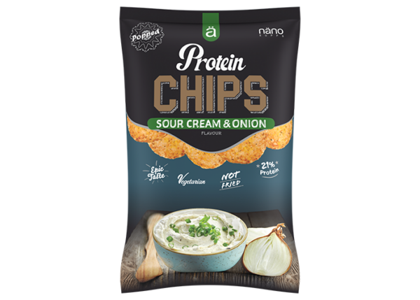Baltyminiai traškučiai NanoSupps Sour Cream & Onion , 40 g