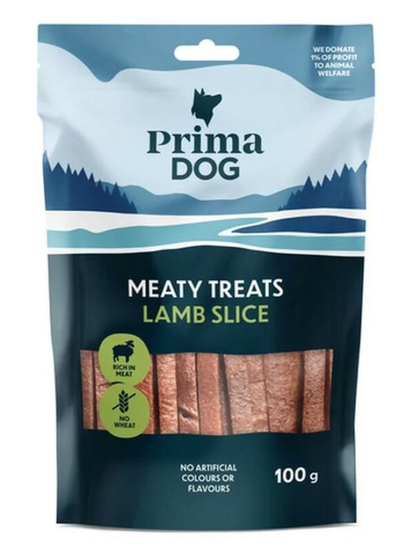 Ėriuko juostelės PRIMADOG, 100 g