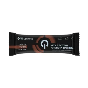 Baltyminis batonėlis QNT 40% Protein Crunchy, šokoladinis, 65 g