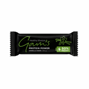 Baltyminis batonėlis GAM'S Power Bar Vanilla, 40 g