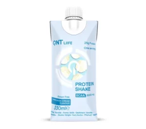 Baltyminis kokteilis QNT Life vanilinis, 25 g baltymų + BCAA, mažai cukraus, 330 ml
