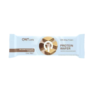 Baltyminis vaflis QNT, Protein 32%, belgiško šokolado skonio, 35 g
