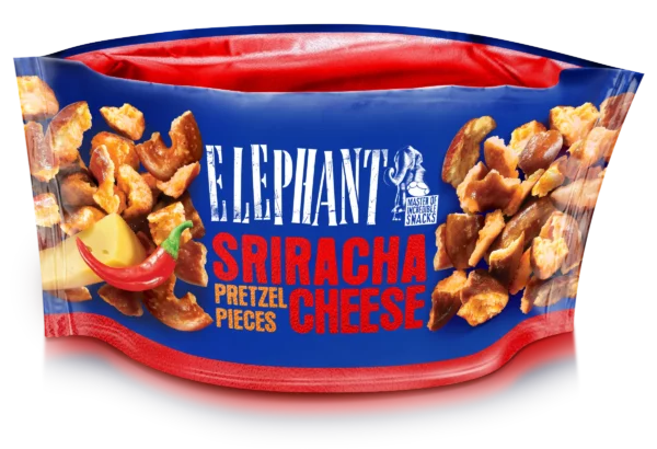Krekeriai Elephant Pieces Sriracha Cheese 75g