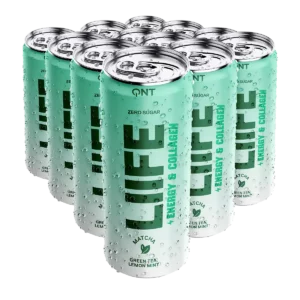 Funkcinis gėrimas QNT Energy & Collagen Matcha Green Tea & Mint, 250 ml x 12 vnt.