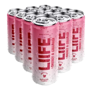 Funkcinis gėrimas QNT Energy & Collagen Matcha Raspberry, 250 ml x 12 vnt.