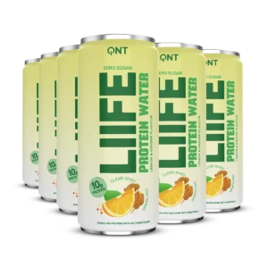 Protein vanduo QNT, citrinų ir imbiero skonio, 330 ml x 12 vnt.