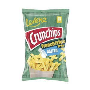 Traškučiai bulvių lazdelės CRUNCHIPS su druska, 90 g