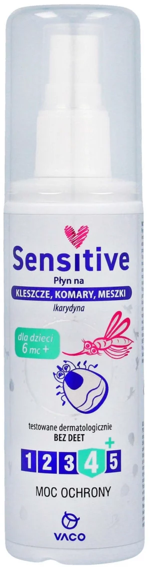 VACO Sensitive Ticks-Mosq-Blackfl Liquid 80 ml /Repelentas